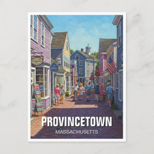 Provincetown Massachusetts Travel Postcard