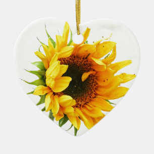 Provincetown Sunflower Ceramic Tree Decoration