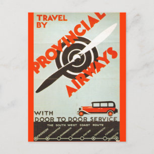 Provincial Airways Postcard