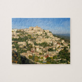 Provincial hill town shimmers in the morning light jigsaw puzzle