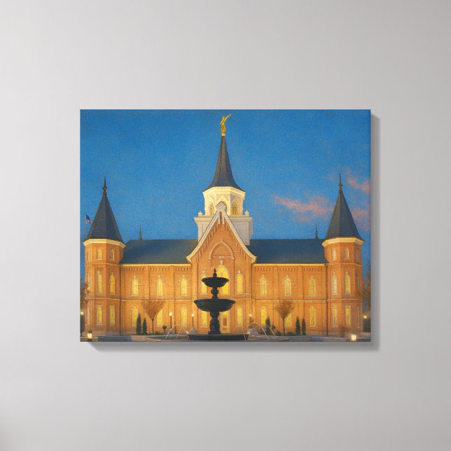 Provo City Centre Temple Painting™ LDS Art Canvas (Front)