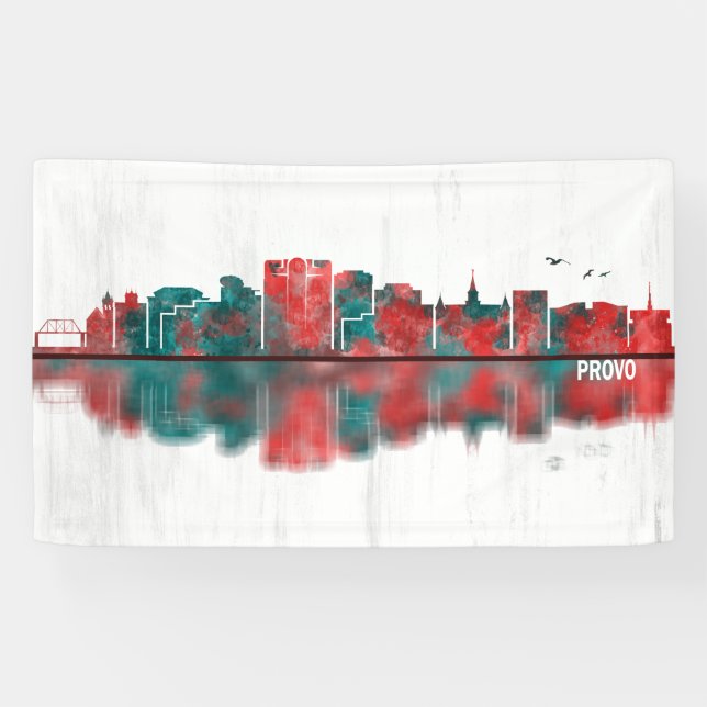 Provo Utah Skyline Banner (Horizontal)