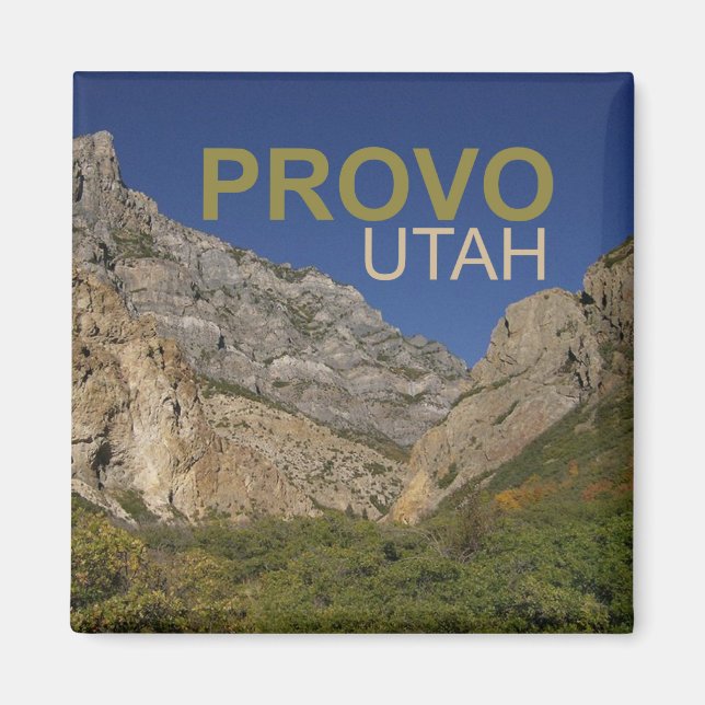 Provo Utah Travel Photo Souvenir Fridge Magnet (Front)