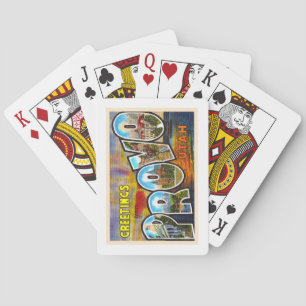 Provo Utah UT Vintage Large Letter Postcard Playing Cards