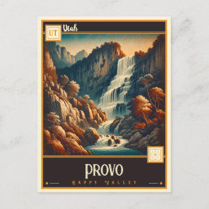Provo, Utah   Vintage Postcard