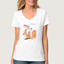 Provocative Flirty V-Neck Tee Shirt