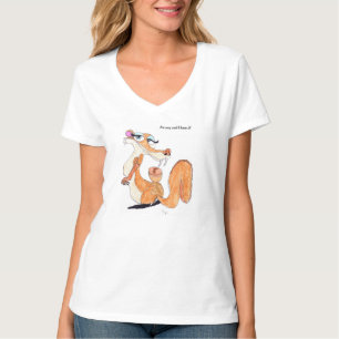 Provocative Flirty V-Neck Tee Shirt
