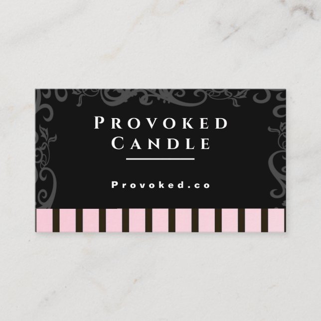 Provoked Candle Business Card (Front)