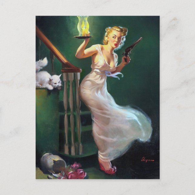 Prowler Pin Up Postcard (Front)