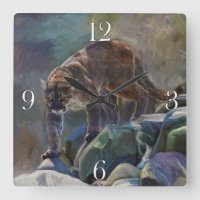 Prowling Cougar Mountain Lion Art Design
