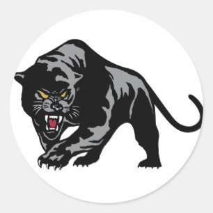 Prowling Panther Classic Round Sticker