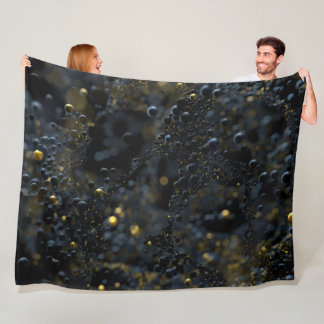 Proxima (Black) Fleece Blanket