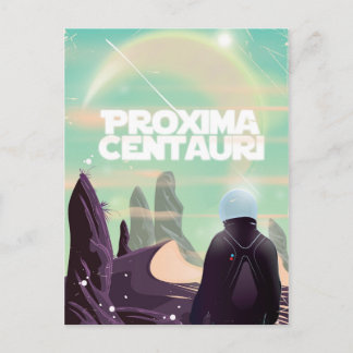 Proxima Centauri science fiction travel poster Postcard