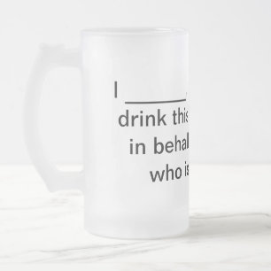 Proxy Beer Stein - Frosted Glass