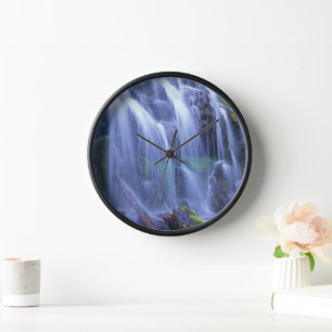 Proxy Falls in Oregon's Central Cascade Mountains Clock