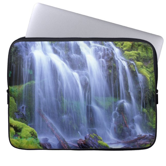 Proxy Falls in Oregon's Central Cascade Mountains Laptop Sleeve (Front)