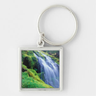 Proxy Falls in the central Oregon Cascades. Key Ring