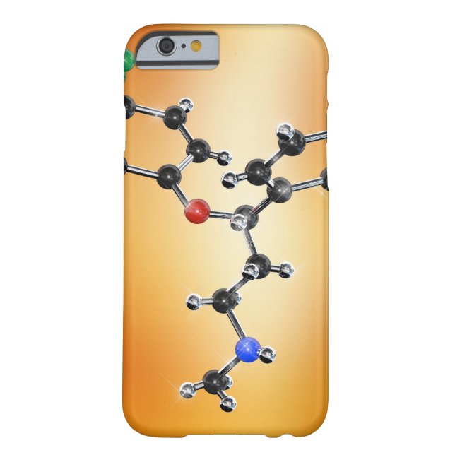 Prozac. Molecular model of the antidepressant Case-Mate iPhone Case (Back)