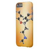 Prozac. Molecular model of the antidepressant Case-Mate iPhone Case (Back Left)