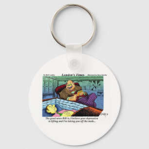 Prozac Time Over Funny Gifts & Collectibles Key Ring