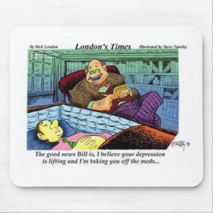 Prozac Time Over Funny Gifts & Collectibles Mouse Mat