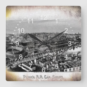 PRR Altoona Shops 1895 Wall Clock