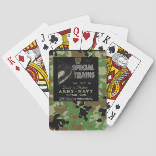 PRR Army Navy Game Trains 1949 Playing Cards