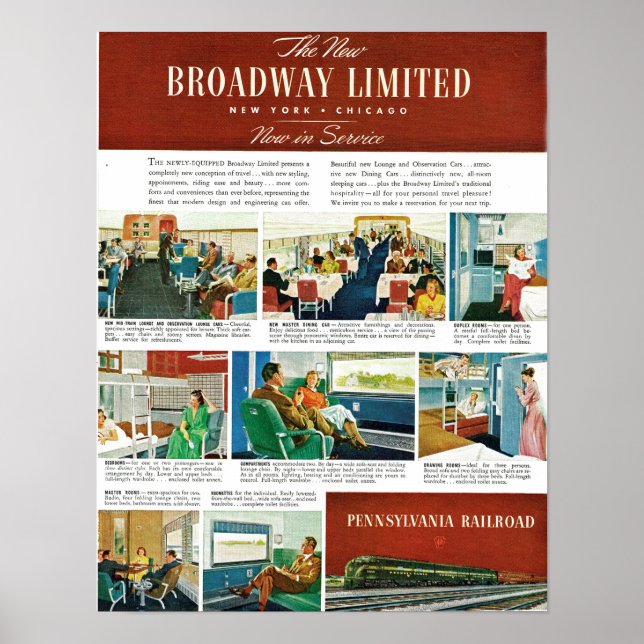 PRR New Broadway Limited Poster (Front)
