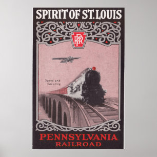 PRR Train Spirit of St. Louis Poster