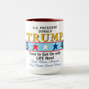 Prresident Trump 45 47 God Bless America Mug