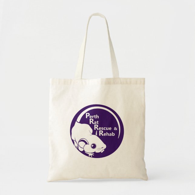 PRRR Purple Logo Tote Small Bag (Front)