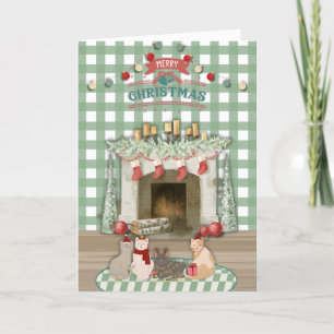 Prrrr-fectly Wonderful Holidays Holiday Card