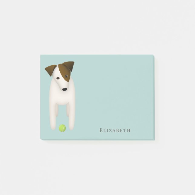 PRT JRT dog with cute head tilt Post-it Notes (Front)
