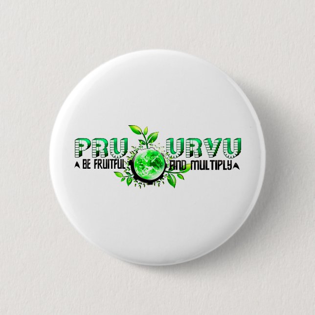 Pru Urvu 6 Cm Round Badge (Front)