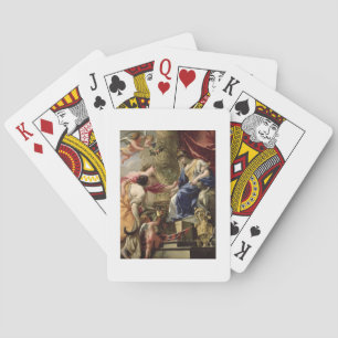 Prudence Leading Peace and Abundance, c.1645 (oil Playing Cards