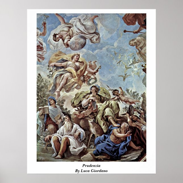 Prudenzia By Luca Giordano Poster (Front)