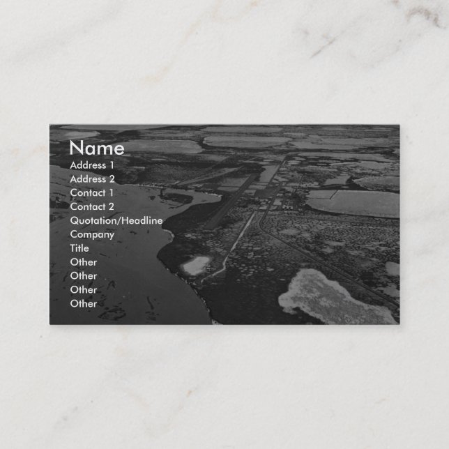 Prudhoe Bay Oil Fields Business Card (Front)