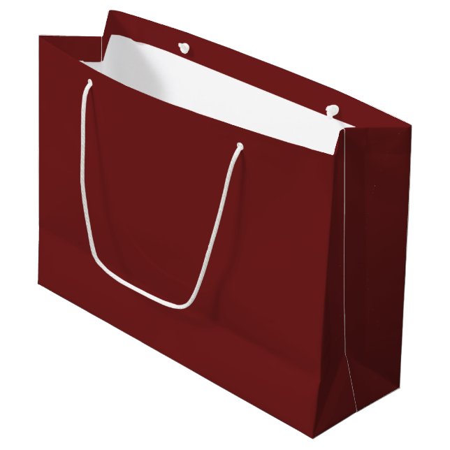 Prune-Coloured Large Gift Bag (Front Angled)