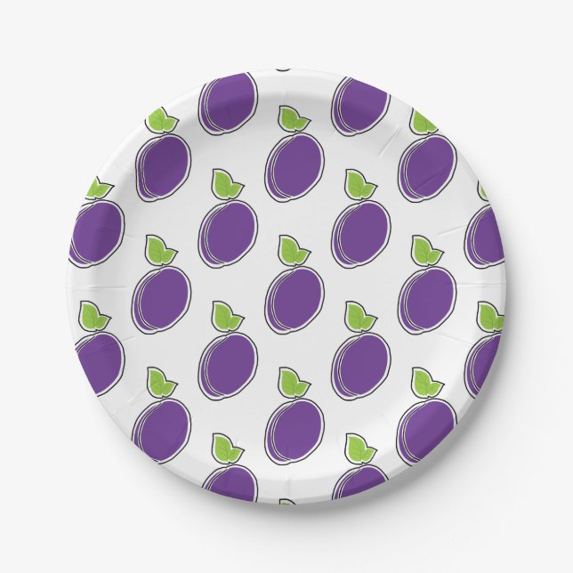 Prune Paper Plate (Front)