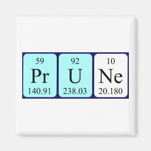 Prune periodic table name magnet