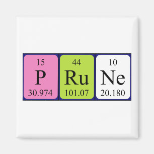 Prune periodic table name magnet