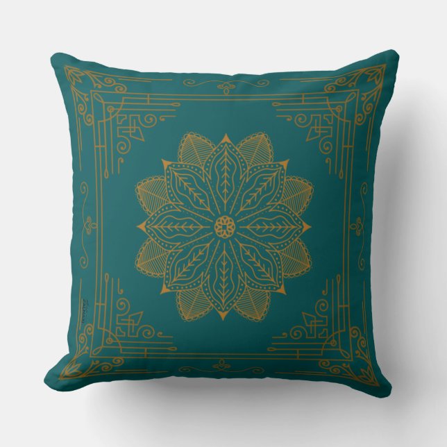 ”Prusia” Art Nouveau Cushion (Front)