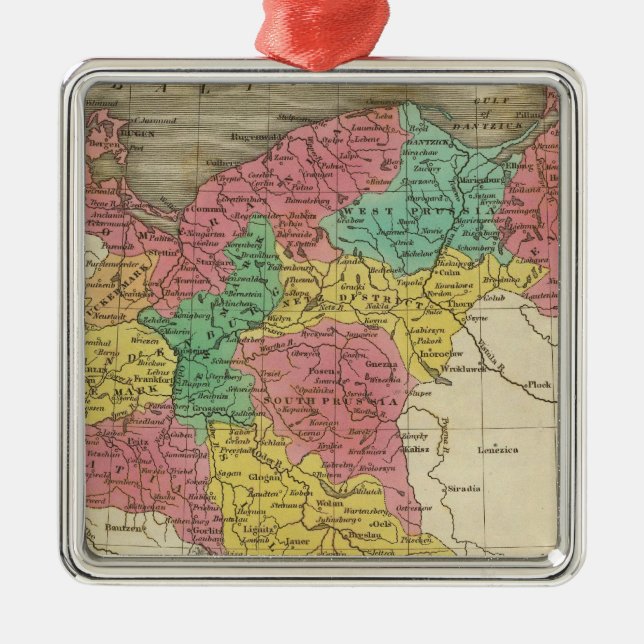 Prussia 2 metal tree decoration (Front)