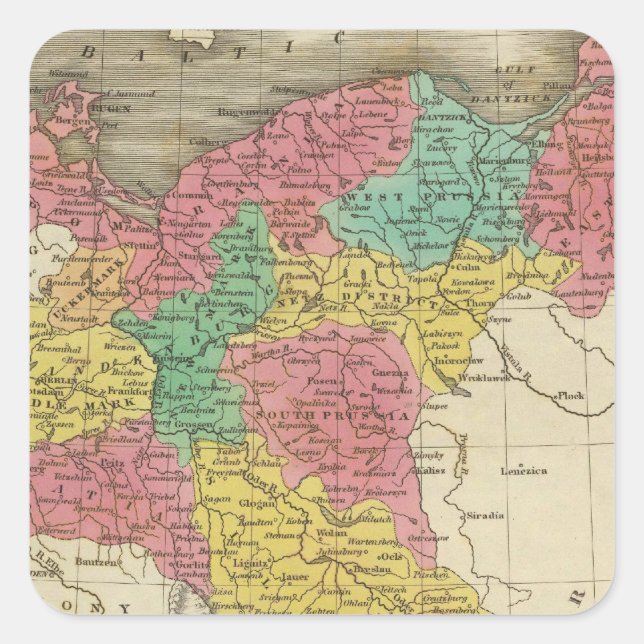 Prussia 2 square sticker (Front)