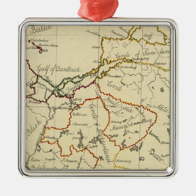 Prussia 3 metal tree decoration (Front)