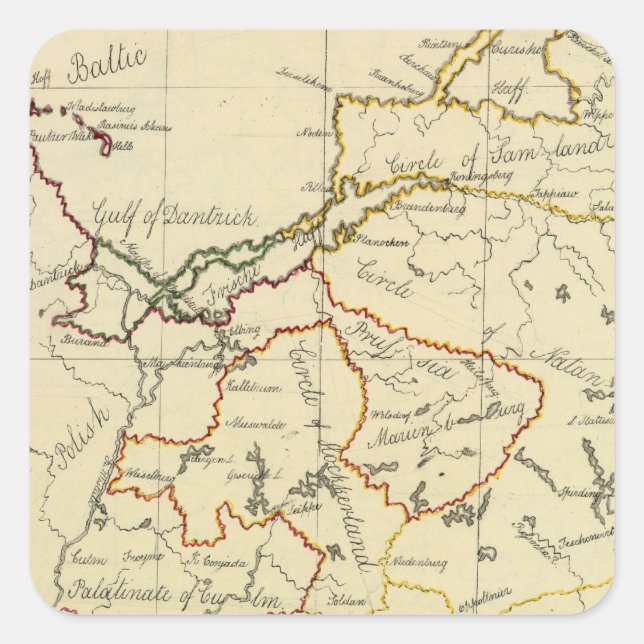 Prussia 3 square sticker (Front)