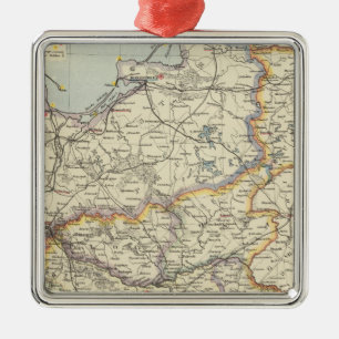 Prussia and Poland 2 Metal Tree Decoration
