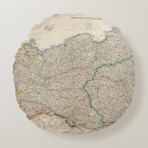 Prussia and Poland 2 Round Cushion