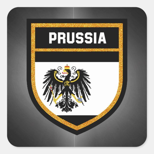 Prussia Flag Square Sticker (Front)