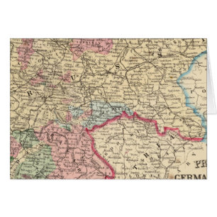 Prussia, German States Map by Mitchell